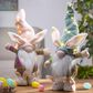 The Gerson Company 17" Standing Easter Bunny in Multicolor (Set of 2), , large