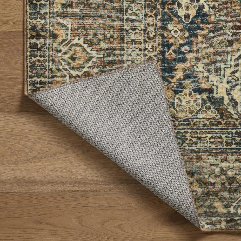 Magnolia Home Banks 2&#39; x 5&#39; Spice and Blue Runner, , large