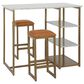 Dorel Asia Nora 3-Piece Pub Set in White, , large
