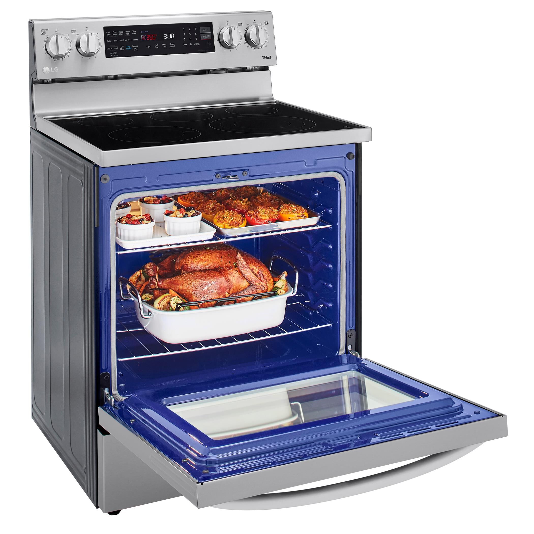 Lg instaview electric deals range