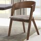 Armen Living Jackie Dining Chair in Walnut, , large