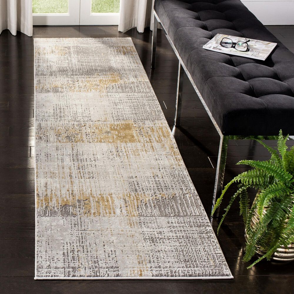 Safavieh Craft 2&#39;3&quot; x 8&#39; Grey and Beige Runner, , large