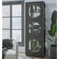 Chapel Hill Circle Front Curio Cabinet with LED Lighting in Brown, , large