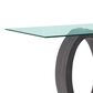 Global Furniture USA Dining Table in White, Silver, Dark Grey and Clear - Table Only, , large