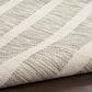 Nourison Positano POS03 Grey and Ivory 5" x 7" Indoor/Outdoor Area Rug, , large