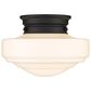 Golden Lighting Ingalls Semi-Flush in Matte Black, , large