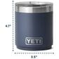 YETI Rambler 10 Oz Stackable Lowball 2.0 with MagSlider Lid in Navy, , large
