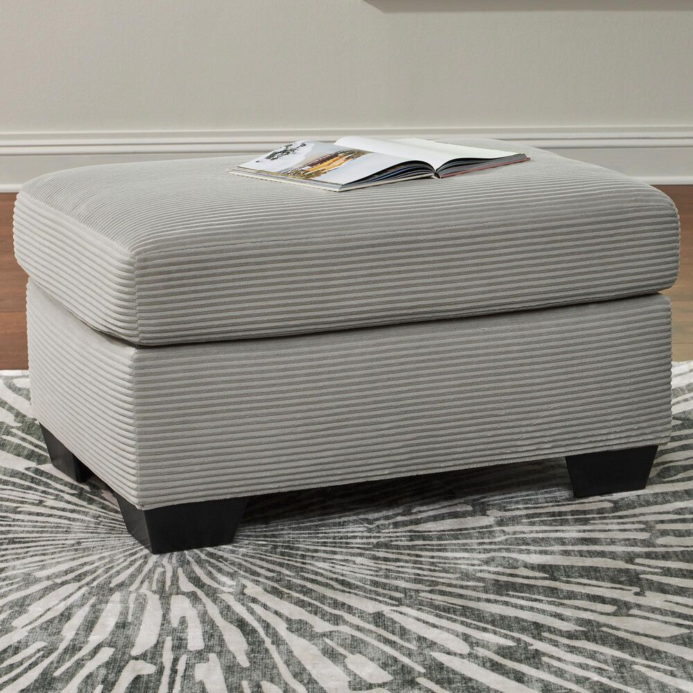 Ashley Greenbriar Ottoman in Smoke, , large