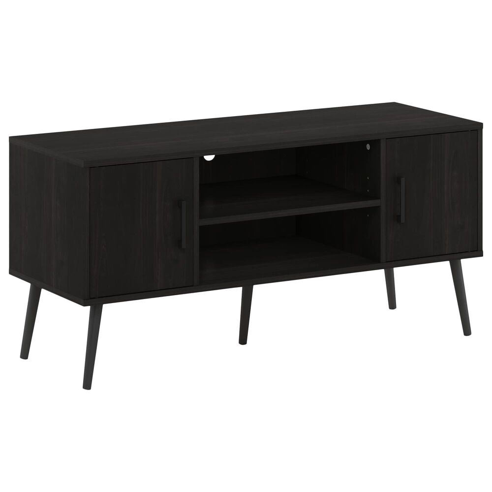HOMLUX 43.3" TV Stand with 2-Door in Espresso, , large