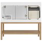 37B Isadore 36" Single Bathroom Vanity Cabinet in Bright White and White Composite Stone Top and Backsplash, , large