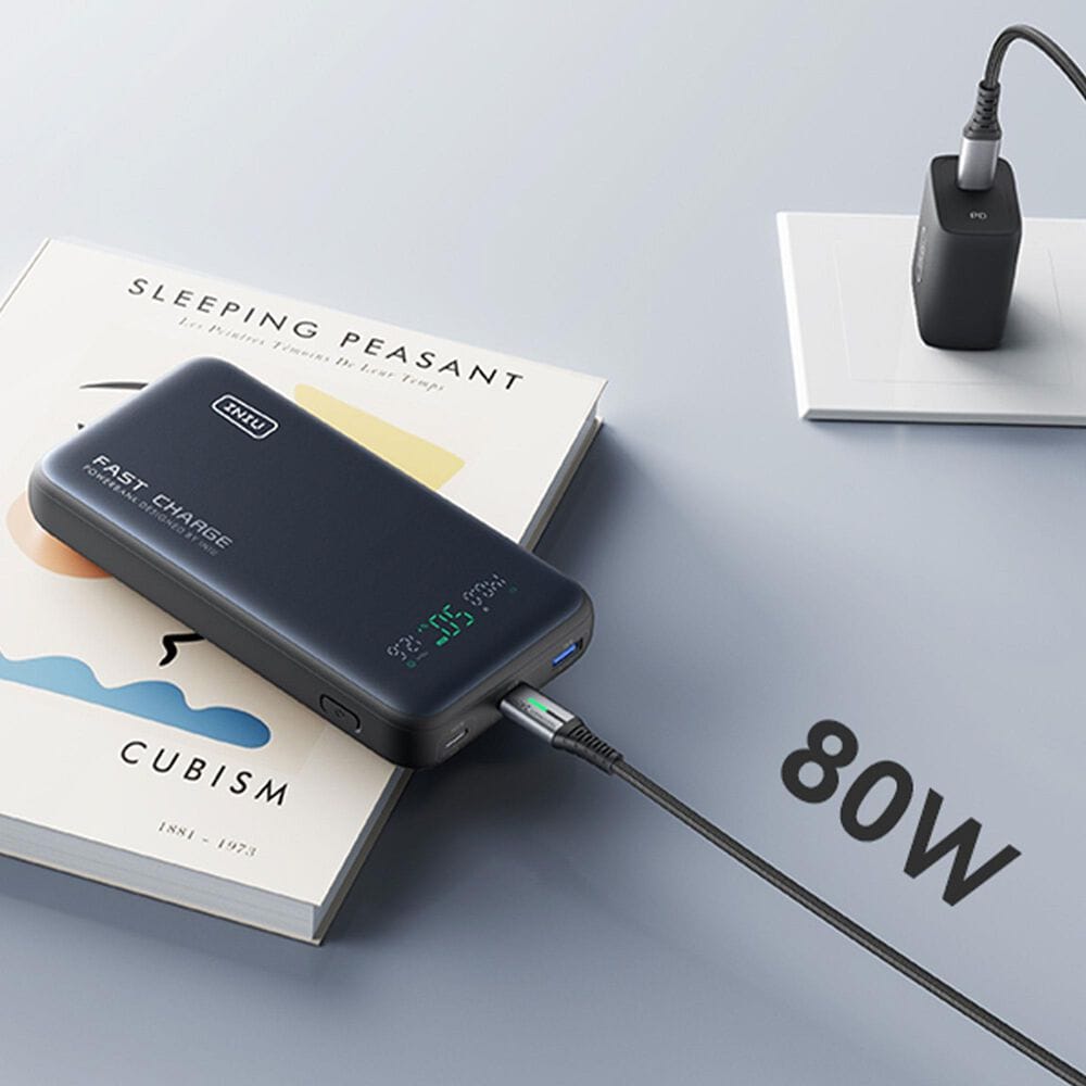 INUI Leopard Power 25000mAh 140W Fast Charging Power Bank in Black, , large