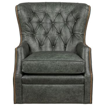 Smith Brothers Swivel Chair in Green, , large