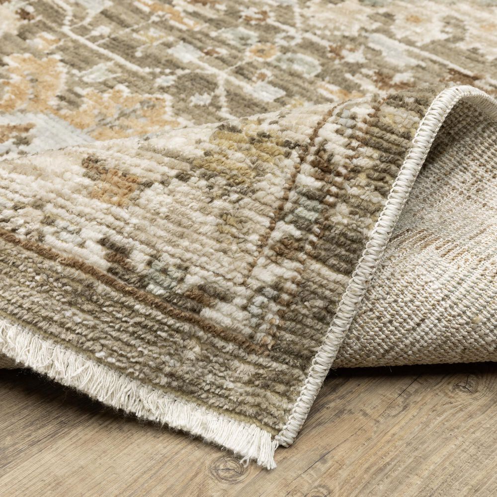 Oriental Weavers Lola LLA03 Brown and Blue 2'9" x 5' Area Rug, , large