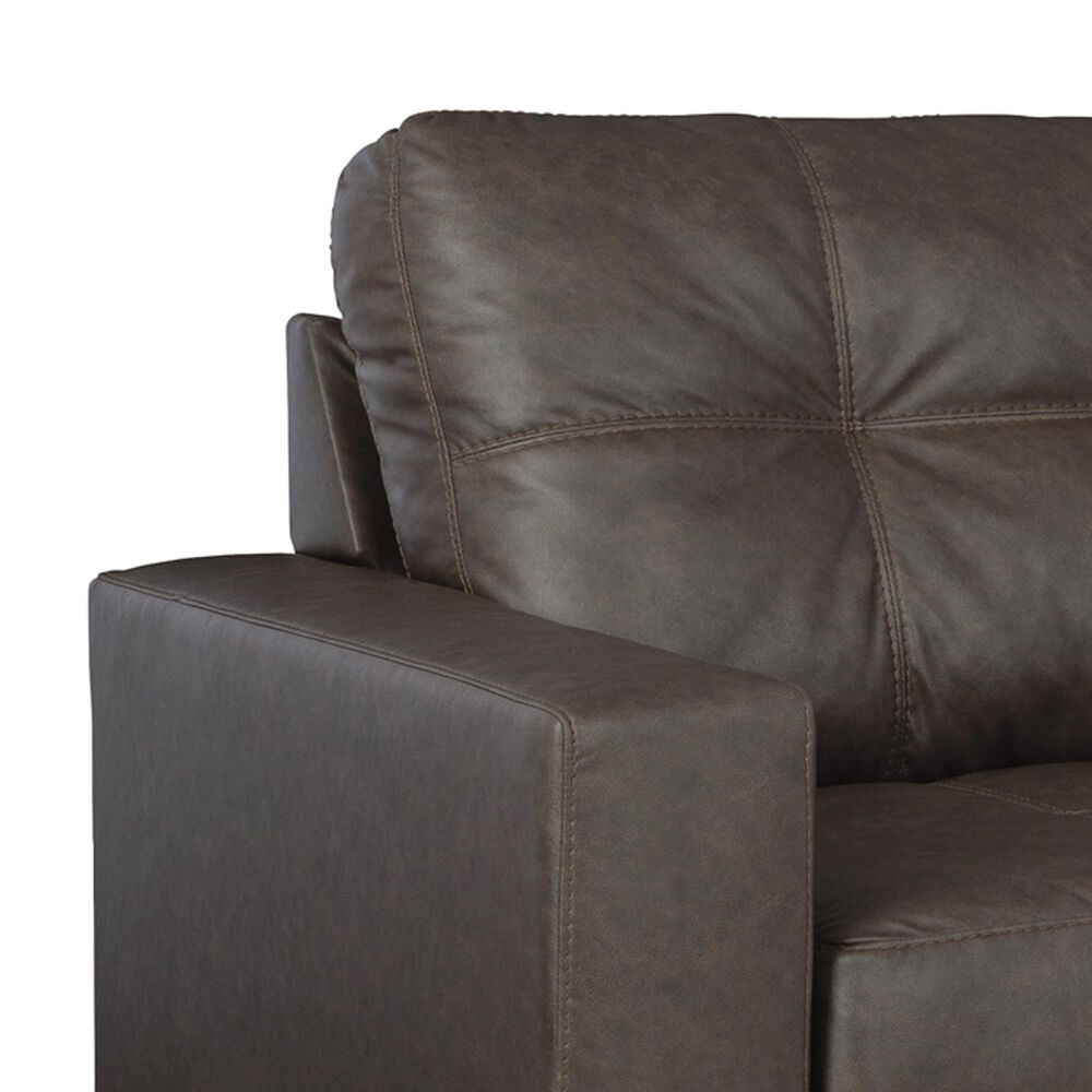 Ashley Barlin Mills Stationary Sofa and Loveseat Set in Umber, , large