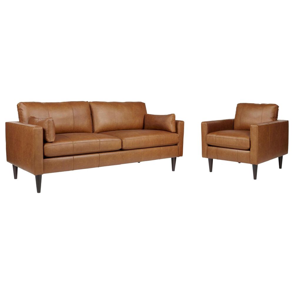 Best Home Furnishings Trafton Stationary Sofa and Chair Set in Brosmer Rust, , large