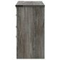 Ashley Frandern 5-Piece Twin Bookcase Storage Bedroom Set in Rustic Warm Gray, , large