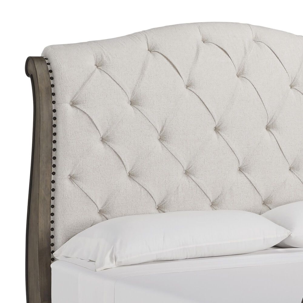 Ashley Ardenfield King Upholstered Sleigh Bed in Light Brown, , large