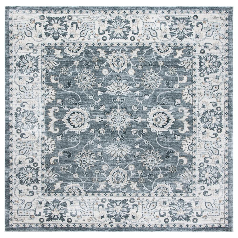 Safavieh Isabella ISA940F 6"7" Square Gray and Cream Area Rug, , large