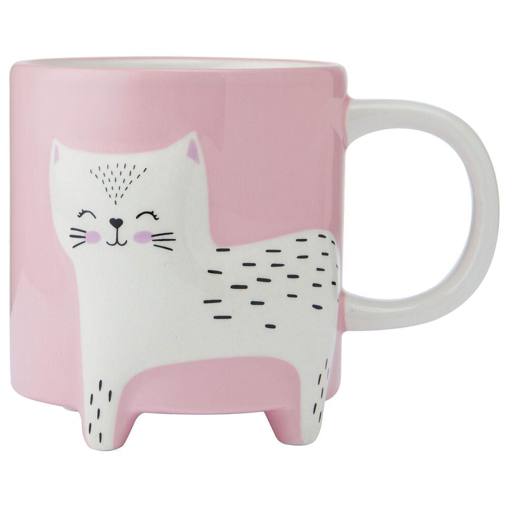 Lifetime Brands 16 Oz Figural Cat Meow Mug in Pink, , large