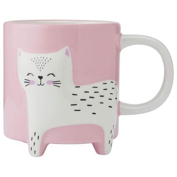 Lifetime Brands 16 Oz Figural Cat Meow Mug in Pink, , large