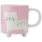 Lifetime Brands 16 Oz Figural Cat Meow Mug in Pink, , large