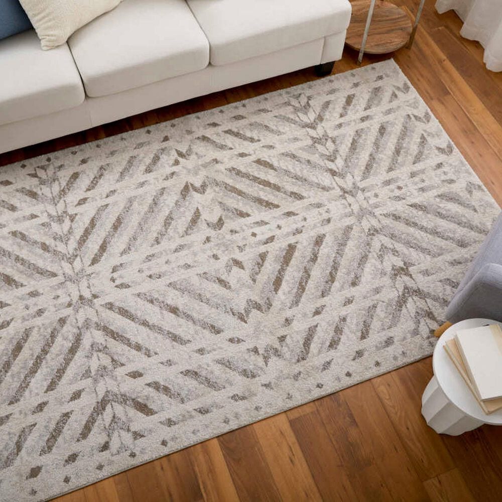 Feizy Vancouver 39NQF 9&#39; x 12&#39; Beige and Brown Area Rug, , large