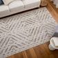 Feizy Vancouver 39NQF 9" x 12" Beige and Brown Area Rug, , large