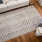 Feizy Vancouver 39NQF 9" x 12" Beige and Brown Area Rug, , large