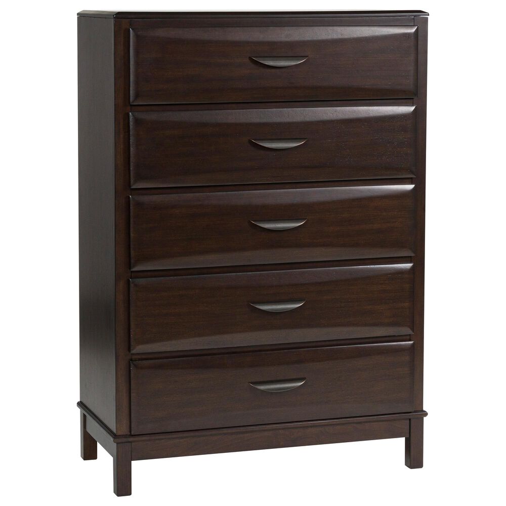 Ashley Vanmore 5-Piece King Storage Bedroom Set in Dark Brown, , large
