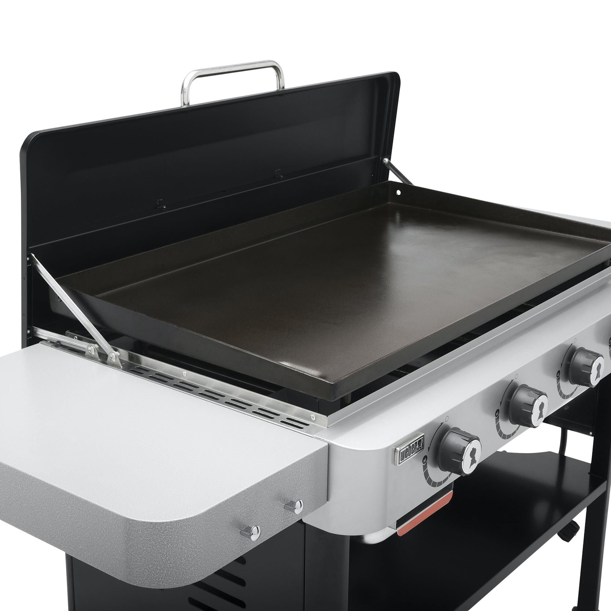 Weber 36 Liquid Propane Flat Top Griddle with Premium Grill Cover in Black