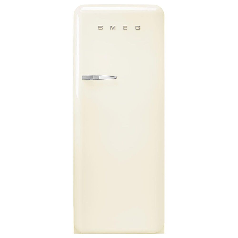 SMEG 9.92 Cu. Ft. Freestanding Compact Refrigerator with Right Handle in Cream, , large