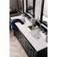 James Martin Vanities Brookfield 72" Double Bathroom Vanity in Antique Black with 3 cm White Zeus Quartz Top and Rectangular Sinks, , large