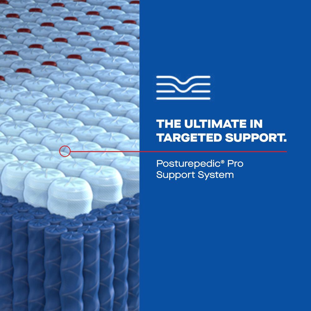 Sealy Posturepedic Elite Spring Brenham II Firm Euro Pillow Top Full Mattress, , large