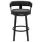 Armen Living Cohen 26" Swivel Counter Stool in Black, , large
