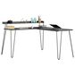 DHP Deacon L-Desk in Black Oak, , large