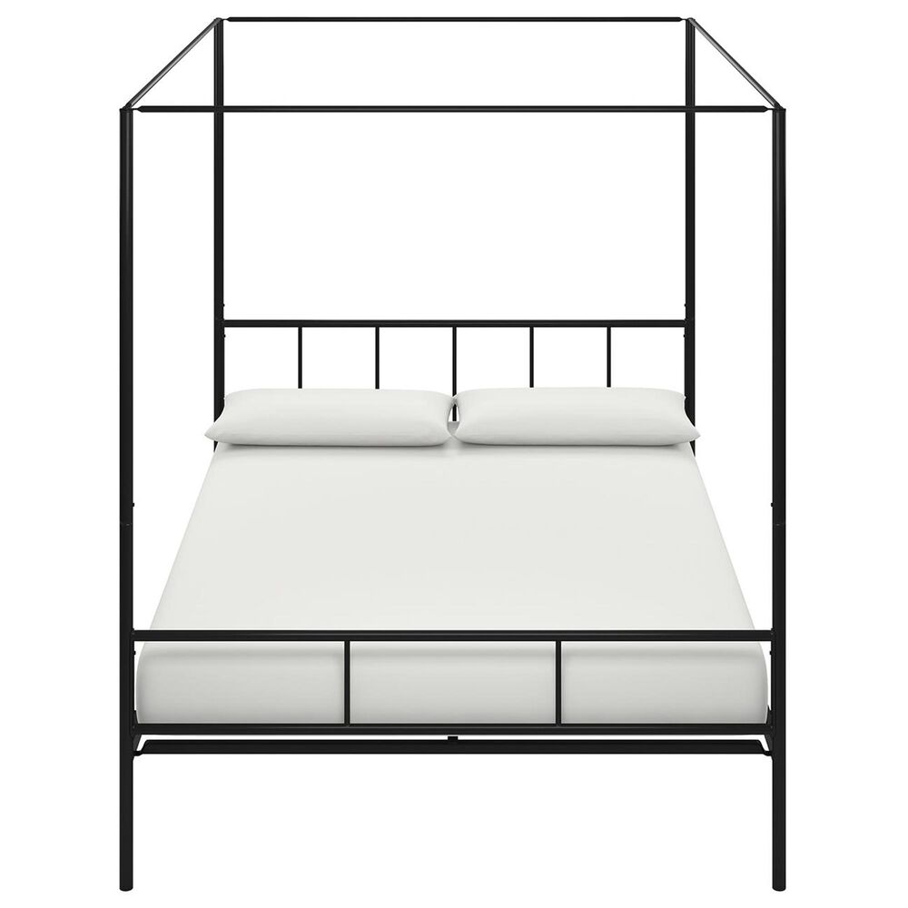 Novogratz Marion Queen Canopy Bed in Black, , large