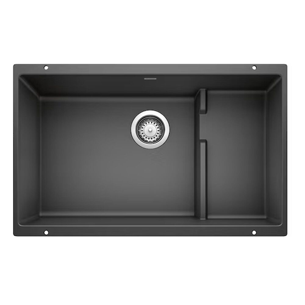 Blanco Precis 29" Cascade Super Single Kitchen Sink with Colander in Anthracite, , large