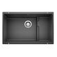Blanco Precis 29" Cascade Super Single Kitchen Sink with Colander in Anthracite, , large
