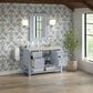 James Martin Vanities Breckenridge 48" Single Bathroom Vanity in Serenity Blue with 3 cm Eternal Jasmine Pearl Quartz Top and Rectangular Sink, , large