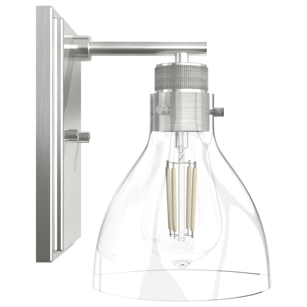 Hunter Van Nuys 1-Light Wall Sconce in Brushed Nickel, , large