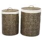 Maple and Jade Storage Basket with Liner and Matching Tops in Dark Brown (Set of 2), , large