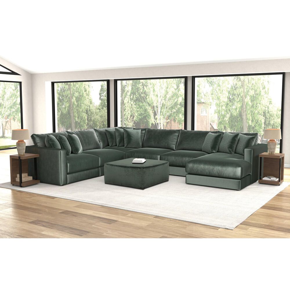 Hartsfield Remington Cocktail Ottoman in Pine, , large
