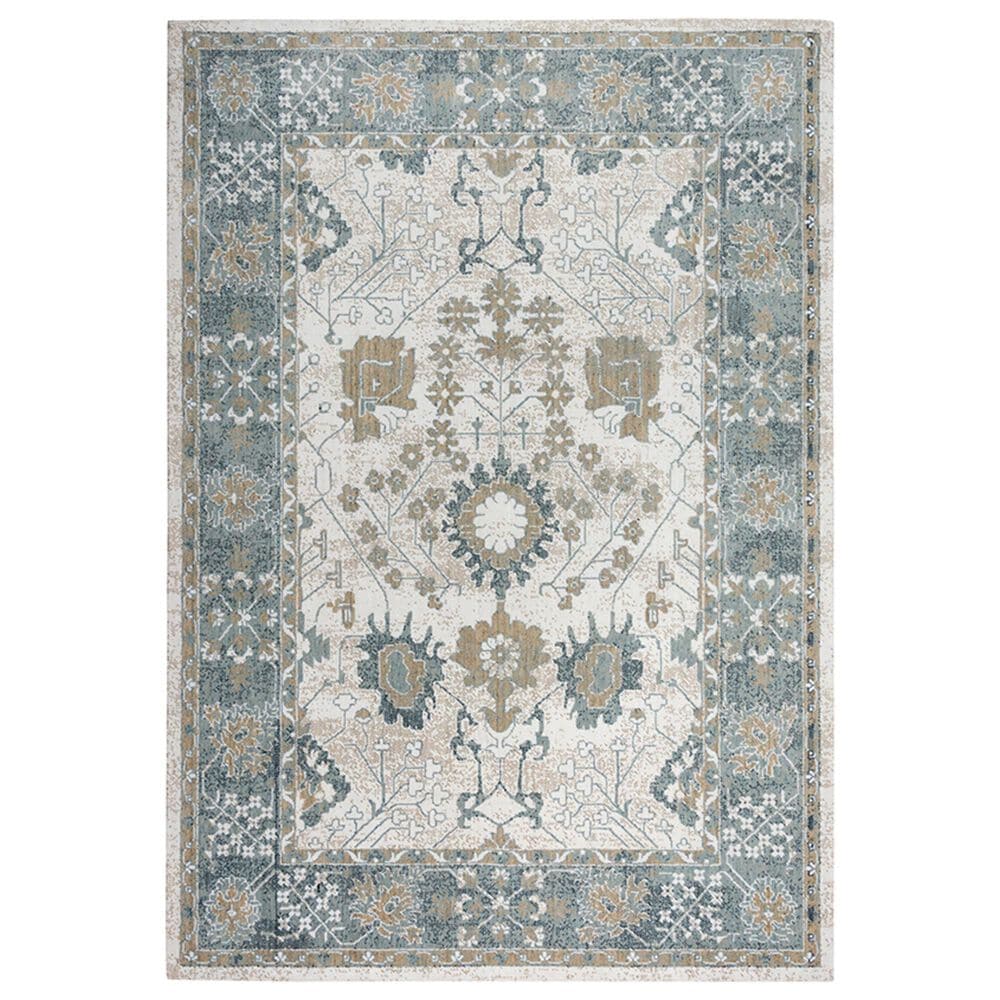RIZZY Elite 2"6" x 8" Ivory and Light Grey Runner, , large