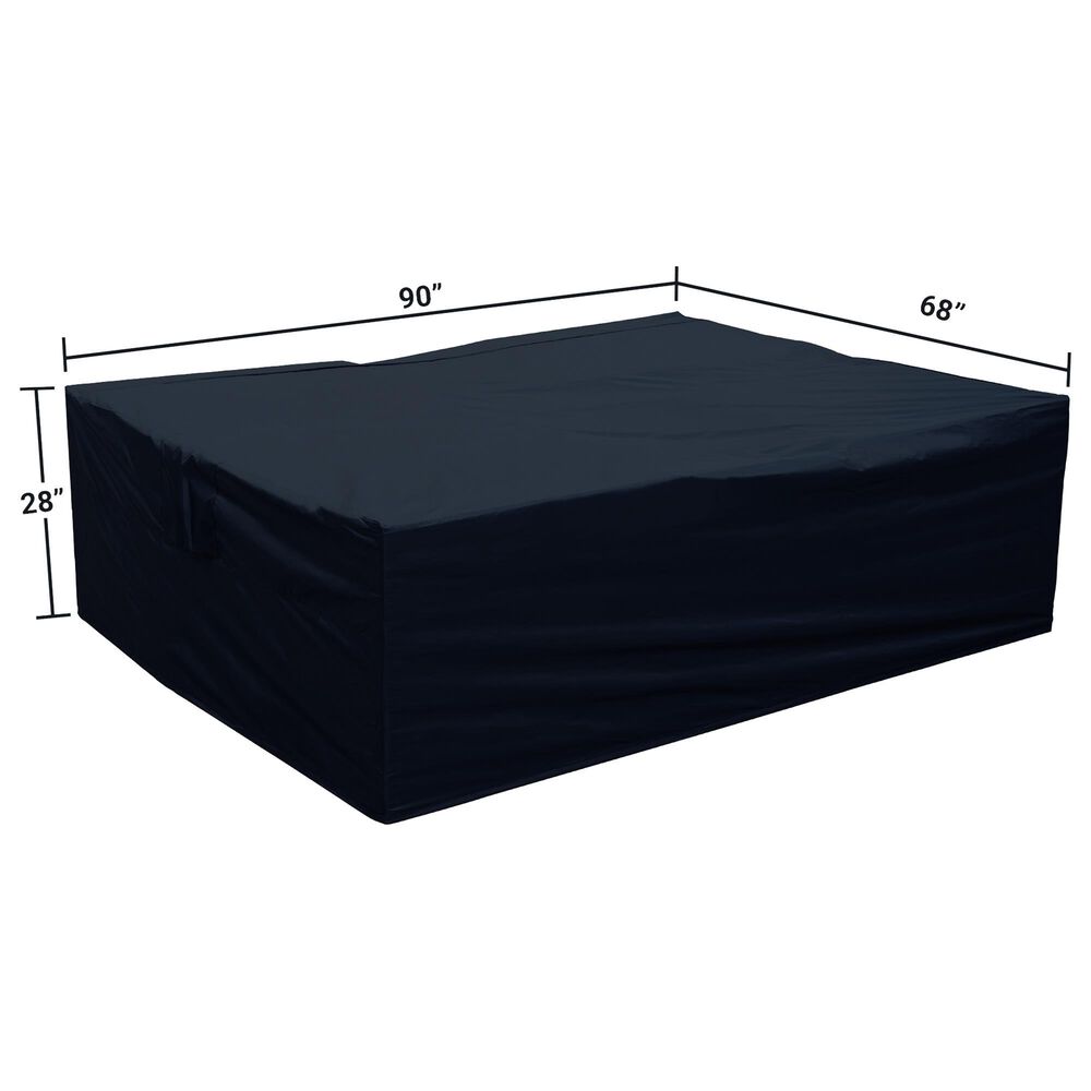 HOMLUX 90" Waterproof Patio Cover with Adjustable Drawstring in Black, , large