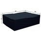 HOMLUX 90" Waterproof Patio Cover with Adjustable Drawstring in Black, , large
