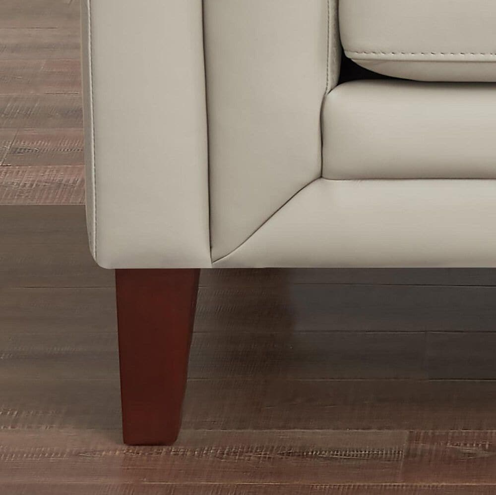 Hydeline Arvo Leather Accent Chair in Vanilla White, , large