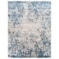Surya Alpine 6"7" x 9"6" Blue, Medium Gray, Charcoal, Gray and Off-White Area Rug, , large