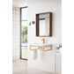 James Martin Vanities Boston 23.6" Single Wall Brackets in Radiant Gold with 3 cm White Glossy Resin Top and Rectangular Sink, , large