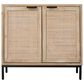 Splendor Living Milford 2-Door Accent Cabinet in Natural Wash and Black, , large