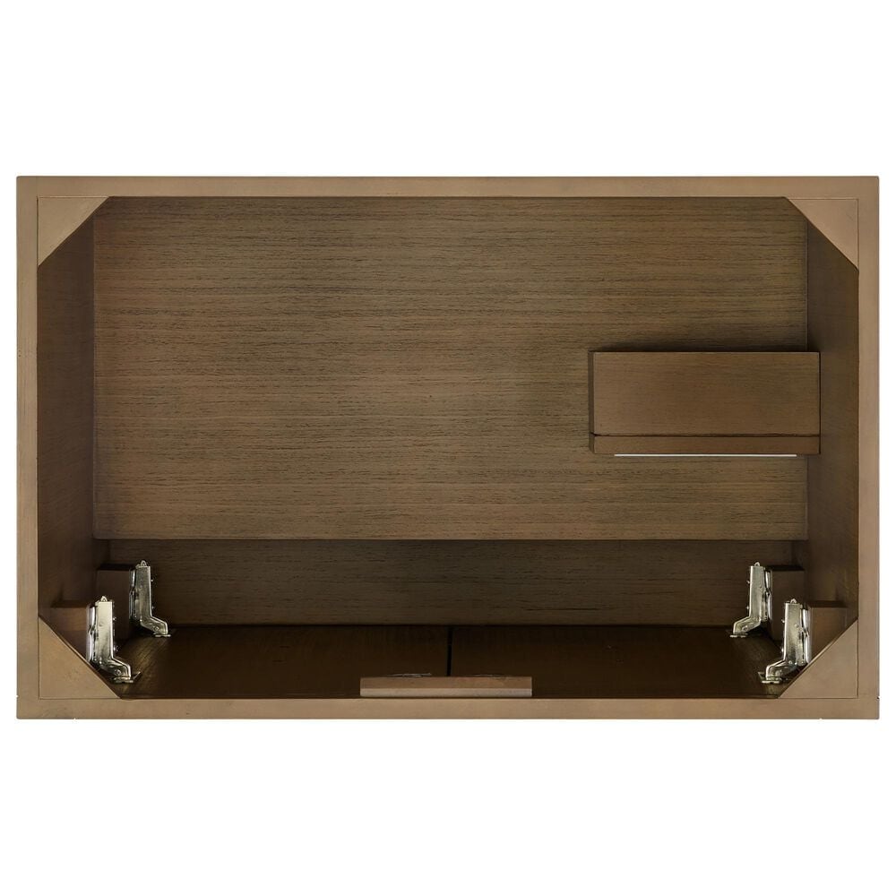 37B Fenwick 30" Single Bathroom Vanity in Kona with Glossy White Composite Stone Top and Backsplash, , large